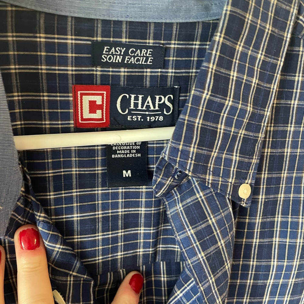 Chaps collared Button Up Long Sleeve Shirt - Picture 4 of 5